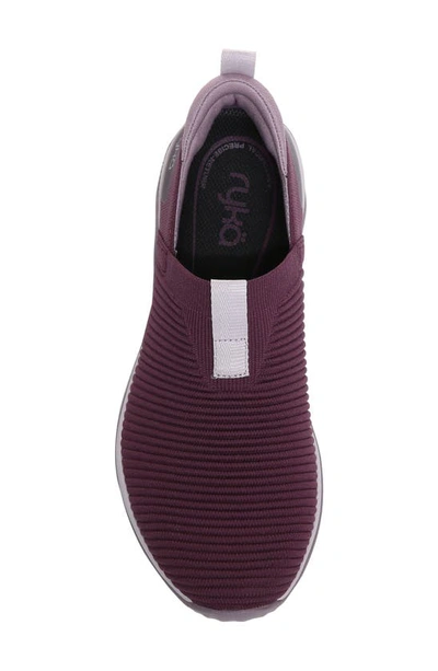 Shop Ryka Echo Knit Slip-on Sneaker In Purple Grape