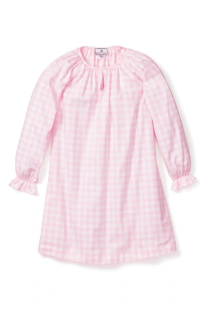 Shop Petite Plume Delphine Gingham Nightgown In Pink