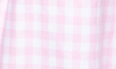 Petite Plume Delphine Gingham Nightgown In Pink