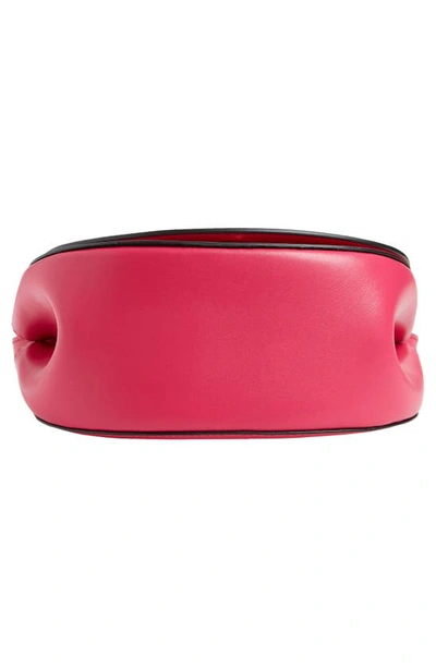 Shop Moschino Cutlery Detail Half Moon Crossbody Bag In Fucsia