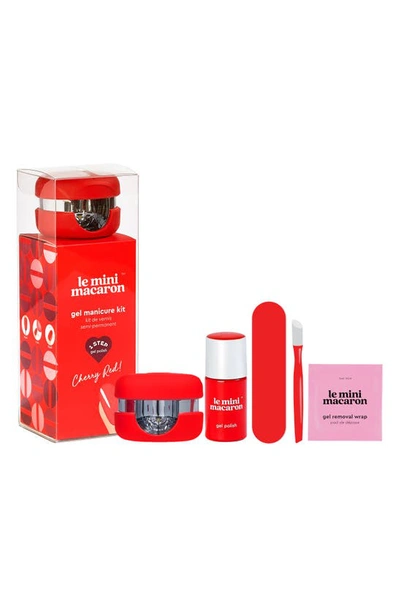 Shop Le Mini Macaron Gel Manicure Kit In Cherry Red