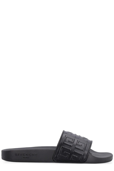 Shop Givenchy 4g Logo Embossed Slip-on Sandals In Default Title