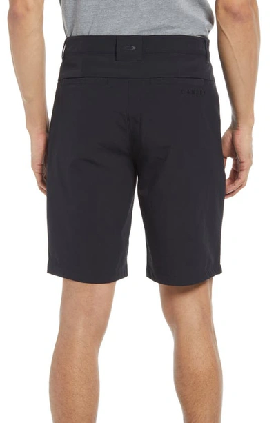 Shop Oakley Take Pro 3.0 Water Resistant Golf Shorts In Blackout