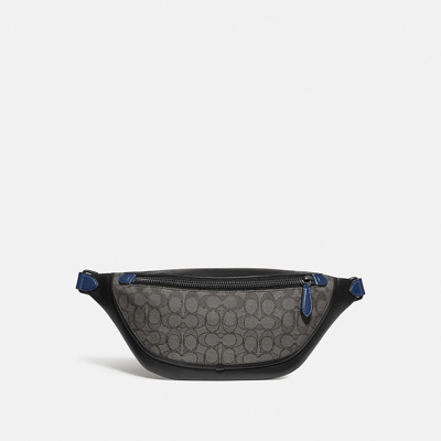 Shop Coach League Belt Bag In Black Copper/charcoal/black