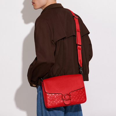 Shop Coach Soft Tabby Messenger In Sport Red