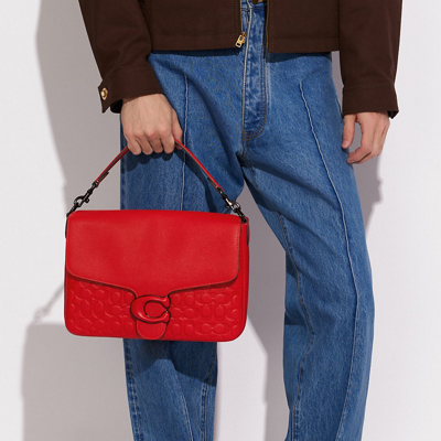 Shop Coach Soft Tabby Messenger In Sport Red