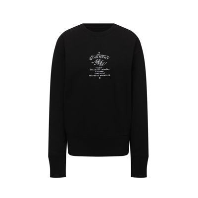 Shop Givenchy Logo Sweatshirt In Black