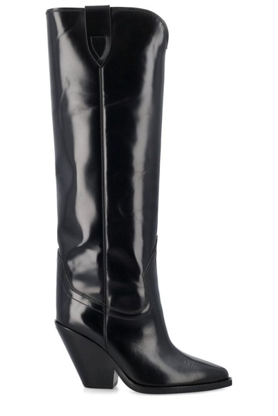 Shop Isabel Marant Lomero Knee High Boots In Black