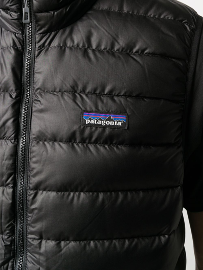 Shop Patagonia Classic Puffer Vest Jacket In Black