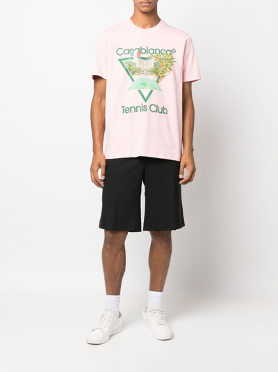 Shop Casablanca T-shirts And Polos Pink
