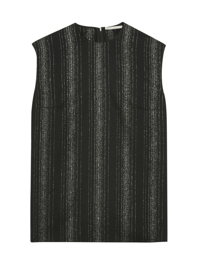 Shop Stella Mccartney Top Lurex Tailoring In Black