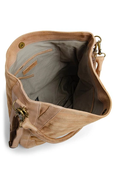 Shop Day & Mood Harpa Leather Hobo Bag In Camel