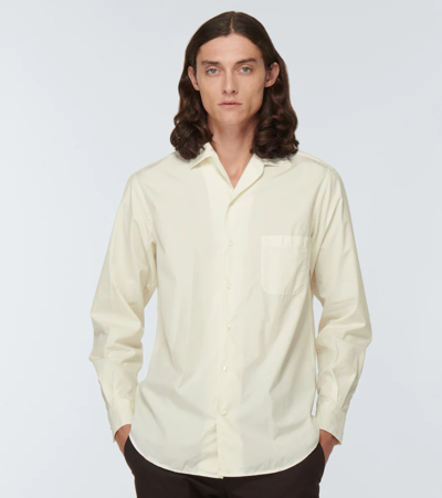 Shop Loro Piana Cotton Shirt In White
