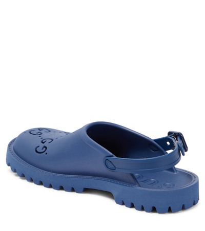 Shop Gucci Gg Slippers In Royale
