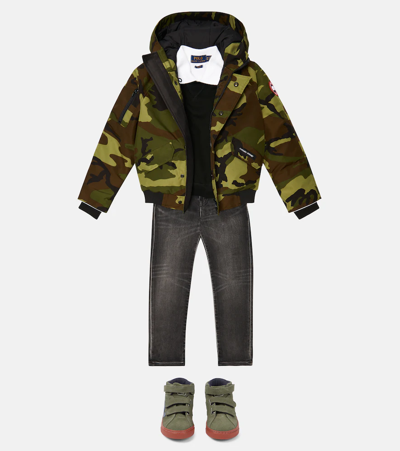 Shop Canada Goose Rundle Printed Down Jacket In Classic Camo