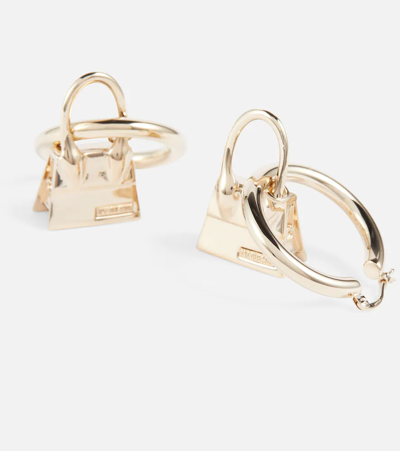 Jacquemus Gold Le Papier 'les Creoles Chiquito' Earrings In Light Gold