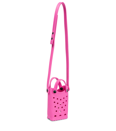 Shop Balenciaga X Crocs&trade; Phone Pouch In Pink