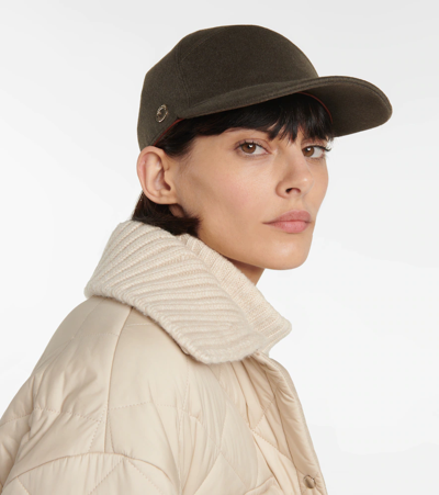 Loro Piana Cashmere Cap In Dried Oregano