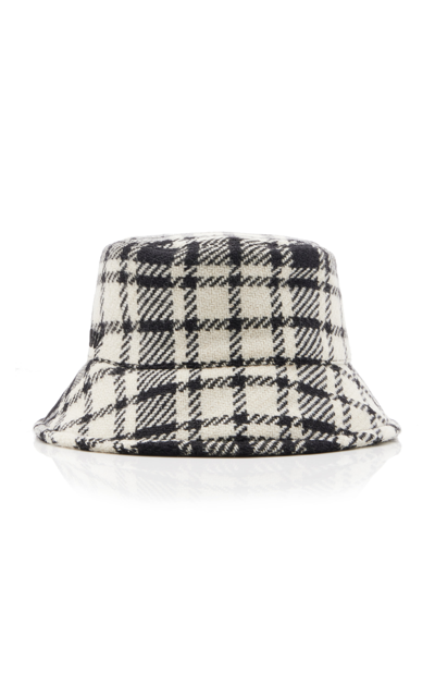 Shop Miu Miu Wool-blend Bucket Hat In Black