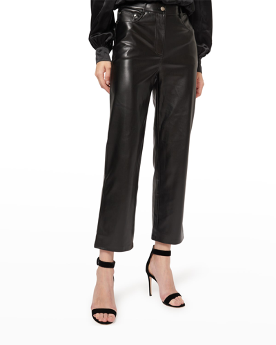 Shop Cami Nyc Hanie Cropped Bootcut Vegan Leather Pants In Caramel