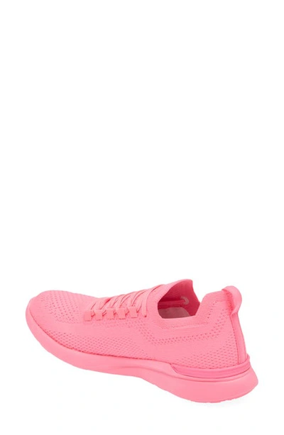 Apl Athletic Propulsion Labs Techloom Breeze Knit Running Shoe In Fusion Pink