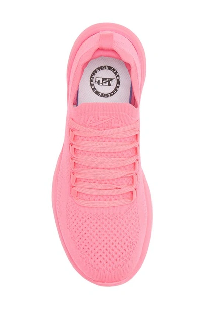 Shop Apl Athletic Propulsion Labs Techloom Breeze Knit Running Shoe In Fusion Pink