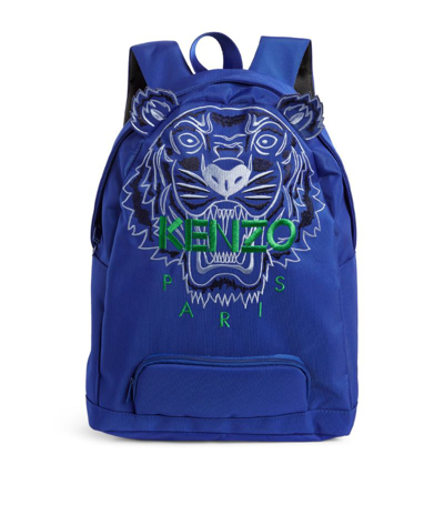 Shop Kenzo Icon Tiger Backpack In Blue