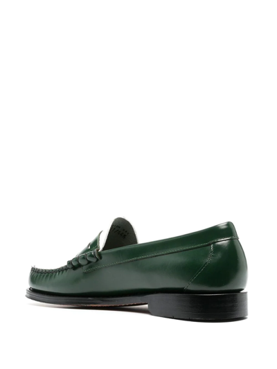 G.h. Bass & Co. Weejuns Heritage Larson Leather Loafers In Green