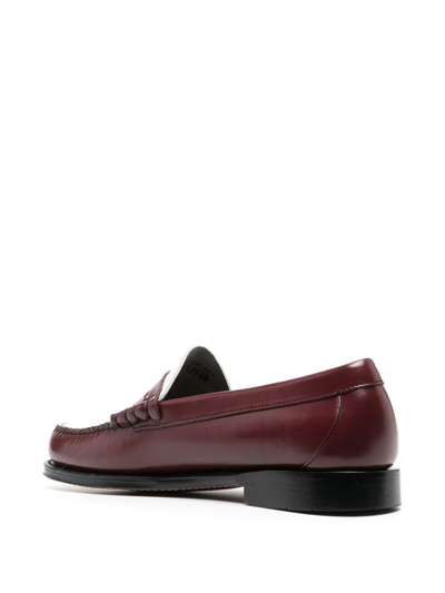 G.h. Bass & Co. Leather Penny Loafers In White