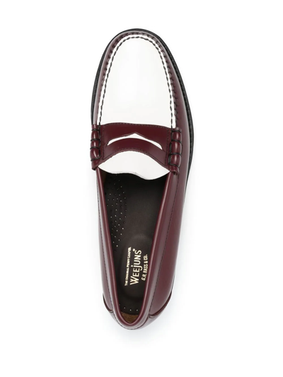 G.h. Bass & Co. Leather Penny Loafers In White