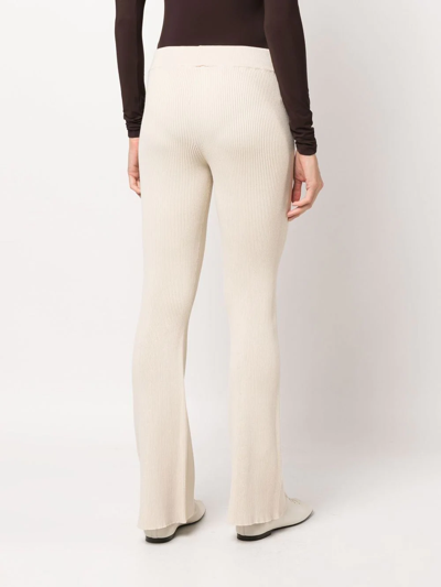 Shop Aeron Egon Ribbed-knit Trousers In 740 Cream