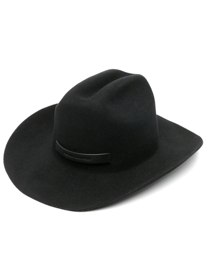 Shop Ruslan Baginskiy Logo-patch Cowboy Hat In Schwarz