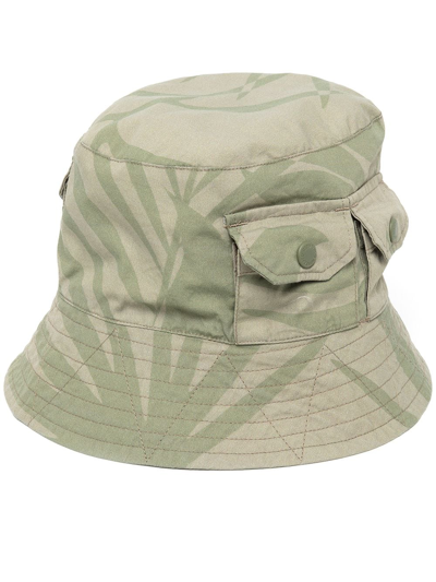 Shop Engineered Garments Camouflage-pattern Bucket Hat In Brown