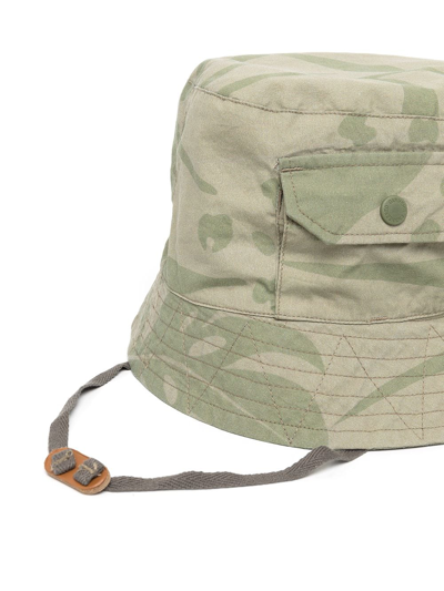 Shop Engineered Garments Camouflage-pattern Bucket Hat In Brown