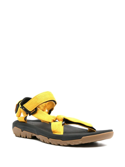 Shop Teva Strap-detail Open-toe Sandals In Yellow