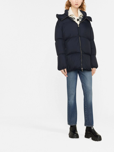 Shop Tommy Hilfiger Padded Quilted Padded Coat In Blau