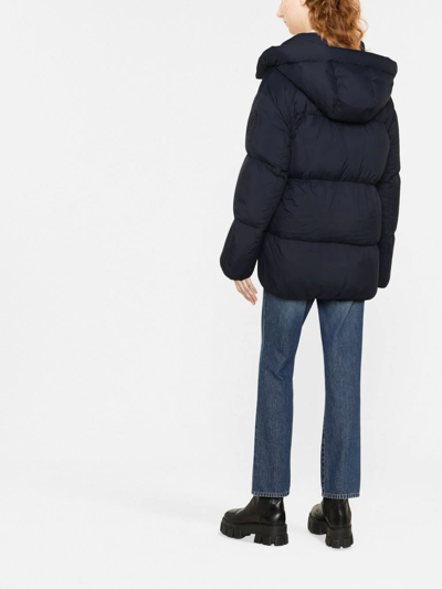 Shop Tommy Hilfiger Padded Quilted Padded Coat In Blau