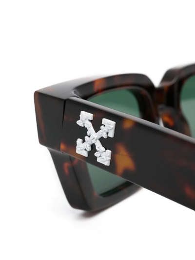 Off-White c/o Virgil Abloh Havana Logo Sunglasses for Men