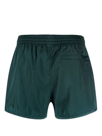 Shop Cdlp Drawstring-waist Pocket Swim Shorts In Green