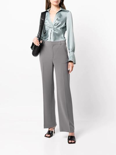 Shop Filippa K Hutton Straight-leg Trousers In Grau