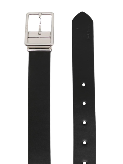 Shop Paul Smith Artist Stripe Reversible Buckle Belt In Multicolour