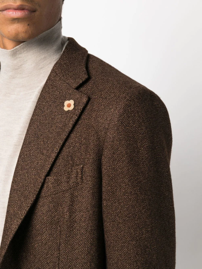 羊绒真丝混纺单排扣西装夹克