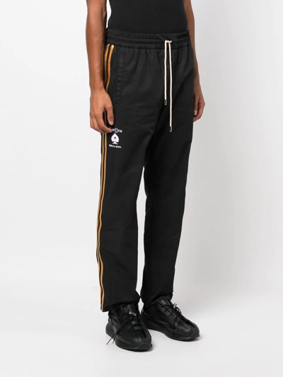 Shop Just Don Logo-embroidered Track Pants In Schwarz