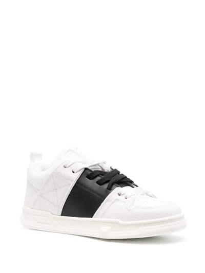 Shop Valentino Open Skate Sneakers In Weiss