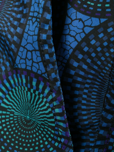 Ozwald Boateng Mosaic-print Swim Shorts In Blau