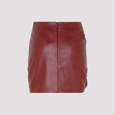 Shop The Mannei Wishaw Gathered Mini Skirt In Red
