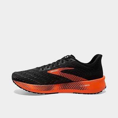 Shop Brooks Men's Hyperion Tempo Running Shoes In Black/flame/grey