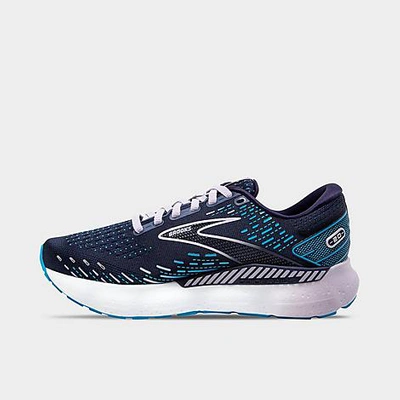 Shop Brooks Women's Glycerin Gts 20 Running Shoes In Peacoat/ocean/pastel Lilac