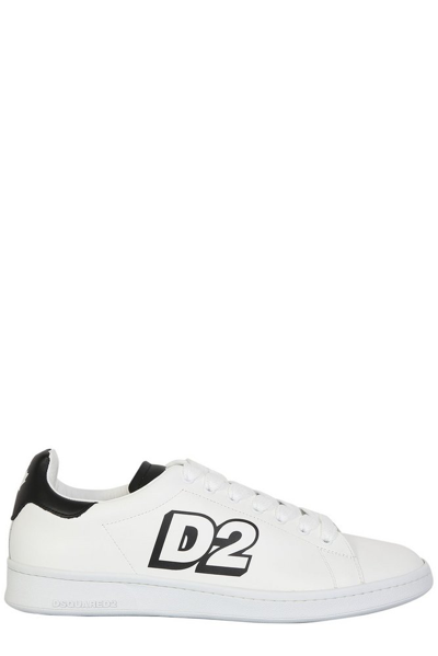 Shop Dsquared2 Logo Printed Low In White