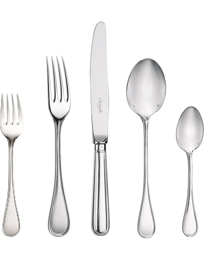 Christofle Albi Five-piece Individual Silver-plated Place Settings In Silver